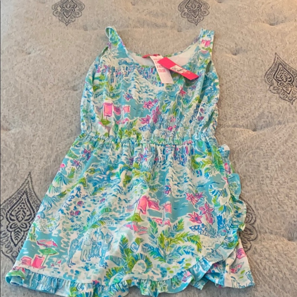 Lilly Pultzer Romper. Skirt front shorts back